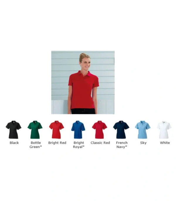 Russells 539F poly/cotton lady fit polo